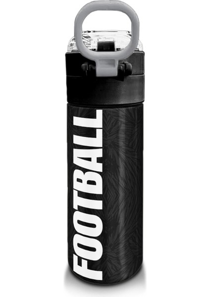 Kids Siyah Futbol Desenli Pipetli ve Direkt Içim Çelik Termos 500 ml 31898 modelleri