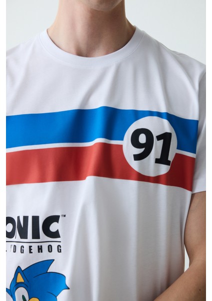 Sonic Şortlu Çok Renkli Pijama Takımı