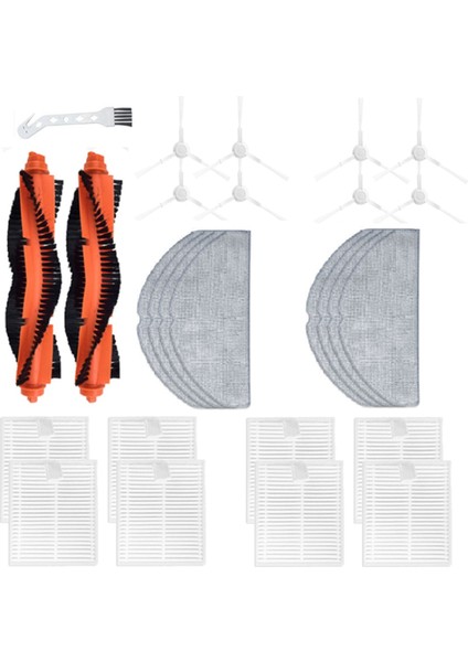 Robot Vakum E10 E12 B112 C103 Temizleyici Aksesuarları Ana Yan Fırça Hepa Filtre Paspas Bezi (Yurt Dışından)