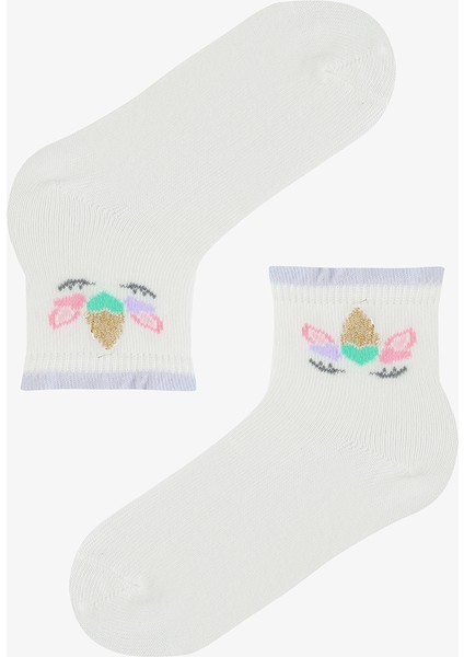 Kız Çocuk Love Unicorn 3lü Soket Çorap