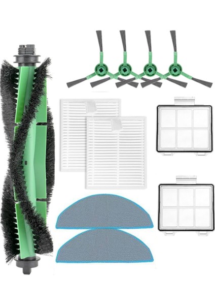 Combo Essential Robot Y0140 Y0112 Y0110 Q011 Q0120 Vakum Ek Parçaları Silindir Yan Fırça Filtreler Paspas (Yurt Dışından)