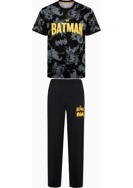 Batman Çok Renkli Pantolonlu Pijama Takımı