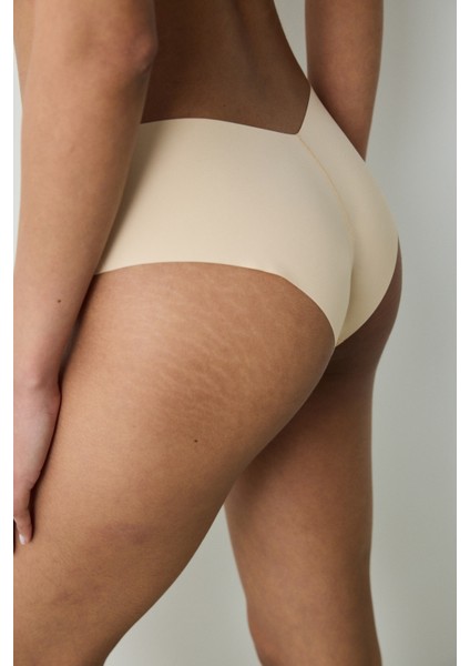 Invisible Laser Cut V Shape Hipster Açık Turuncu Külot