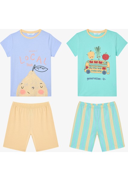Erkek Çocuk Generation Çok Renkli 2li Pijama Takımı