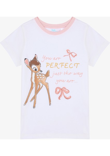 Kız Çocuk Bambi Optik Beyaz Pijama Takımı fiyatları