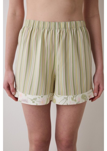 Iris Striped Şort Çok Renkli Pijama Altı