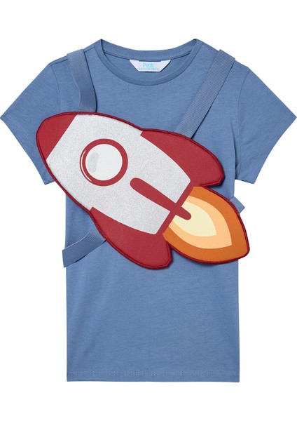 Erkek Çocuk Rocket Çok Renkli Pijama Takımı