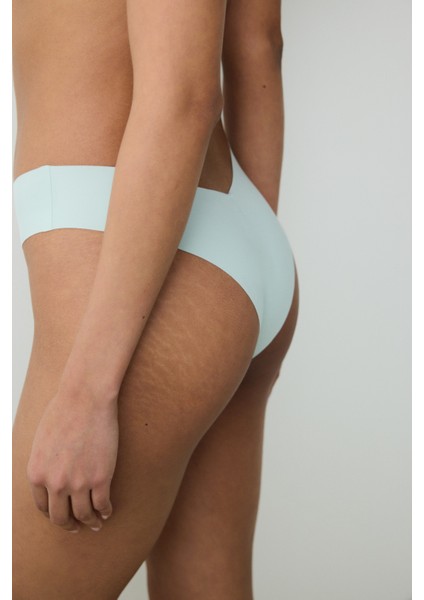 Invisible Laser Cut V Shape Mint Yeşili Brazilian Külot