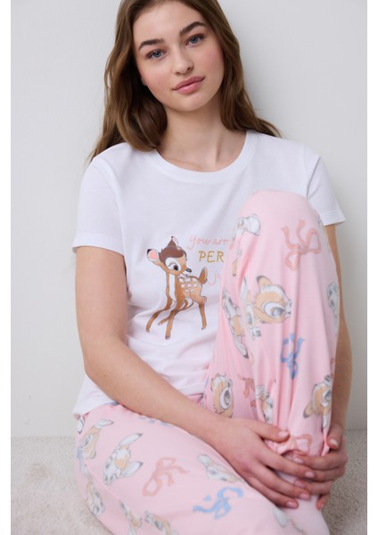 Bambi Pantolon Optik Beyaz Pijama Takımı fiyatları