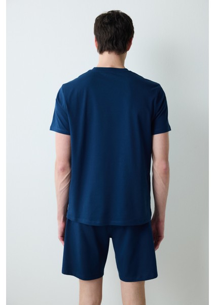 Whale Lacivert Şortlu Pijama Takımı