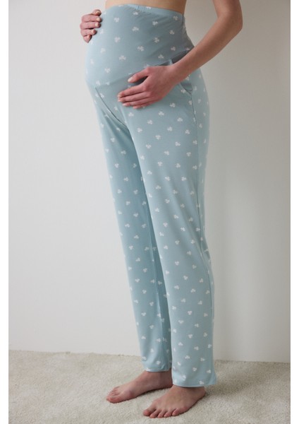 Mama Printed Mint Pantolon Pijama Altı fiyatları