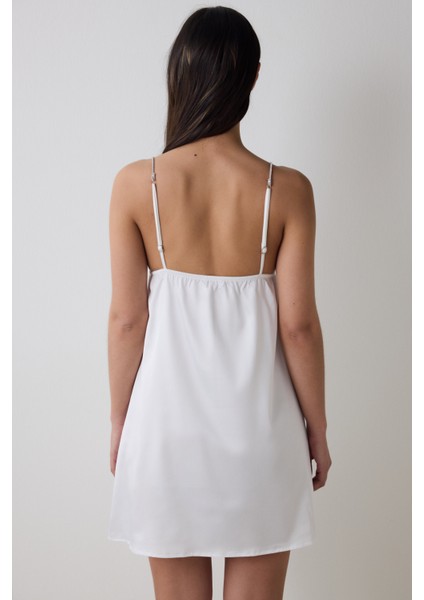 Bridal Delicate Saten Kırık Beyaz Gecelik fırsatları