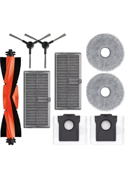 L10S Pro Ultra Heat Roller Yan Fırça Filtre Paspas Toz Torbası (Yurt Dışından)