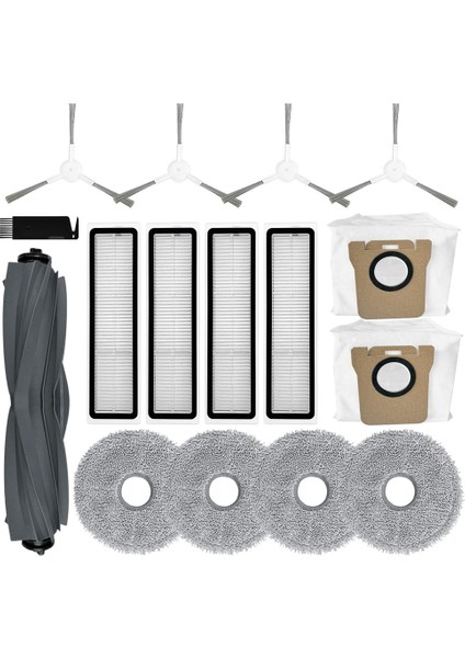L10S ULTRA/L10 Ultra Için, Robot Vakum X20+ Plus Ana Yan Fırça Hepa Filtre Paspas Bezi Toz Torbası Için (Yurt Dışından)