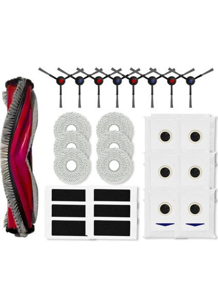 T30 Pro Omnı DDX14 / M12 Pro+ Yedek Parça Aksesuarları Için 27 Adet Ana Yan Fırça Filtre Paspas Toz Torbası (Yurt Dışından)