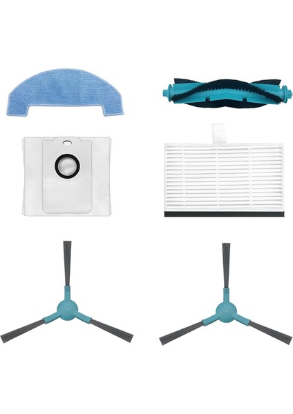 2499 Parçaya Uygun Süpürme Robotu Ana Yan Fırça Filtre Ekran Toz Torbası Temizleme Bezi (Yurt Dışından)