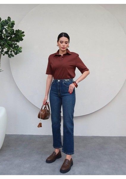 Bel Aksesuarlı Momfit Jean modelleri