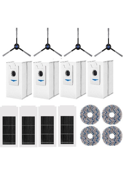 X2S Makine Vakum Temizleyicisi Için Yeni Yan Fırça Bez Filtre Klipsi Karbon Toz Torbası (Yurt Dışından)