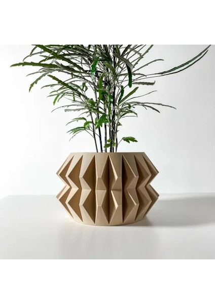 Geometrik Tasarımlı Simetrik Modern Vazo