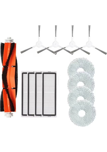 S10+ / S10 Plus B105 Yedek Parça Aksesuarları Ana Yan Fırça Hepa Filtre Paspas Bezi Bez (Yurt Dışından)