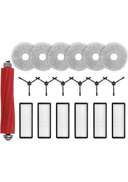 Qrevo S, Pro, Maxv, Plus Vakum Parçaları Için Ana Silindir Yan Fırça Filtre Paspas Pedi Bez (Yurt Dışından)