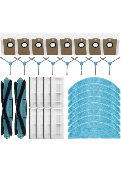 Bluebot Precision Plus Yedek Parça Aksesuarları ile Uyumlu Ana Fırça Hepa Filtre Paspas Bezi Toz Torbası (Yurt Dışından)