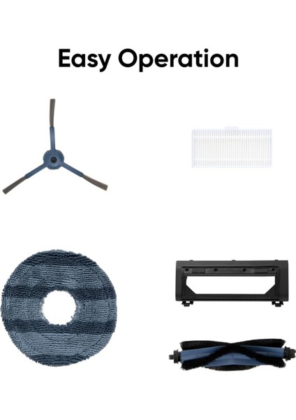 Robot Vakum Omni C20 Ana Yan Fırça Paspas Bezi Filtre Yedek Parça Aksesuarları (Yurt Dışından) fırsatları