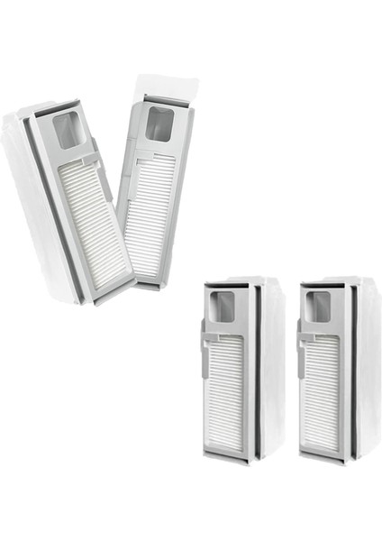 Freo x Plus Robot Süpürge Yedek Parçaları 2'si 1 Arada Torba Için Hepa Filtreli 4 Adet Yedek Toz Torbası (Yurt Dışından)