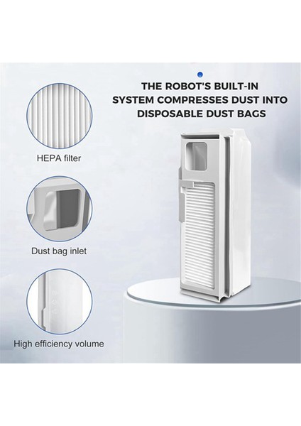 Freo x Plus Robot Süpürge Yedek Parçaları 2'si 1 Arada Torba Için Hepa Filtreli 4 Adet Yedek Toz Torbası (Yurt Dışından) fırsatları