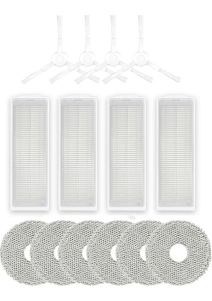 M30 Pro C107/ROBOT Vakumlu Paspas 2 Yan Fırça Bez Filtresi Için 14 Adet Yedek Parça (Yurt Dışından)