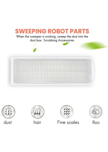 M30 Pro C107/ROBOT Vakumlu Paspas 2 Yan Fırça Bez Filtresi Için 14 Adet Yedek Parça (Yurt Dışından) fırsatları