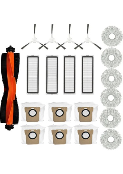 Robot Vakum X20+, X10+ / X20 Plus, X10 Plus Yedek Parçaları Ana Yan Fırça Paspas Bezi Toz Torbası Filtre (Yurt Dışından)