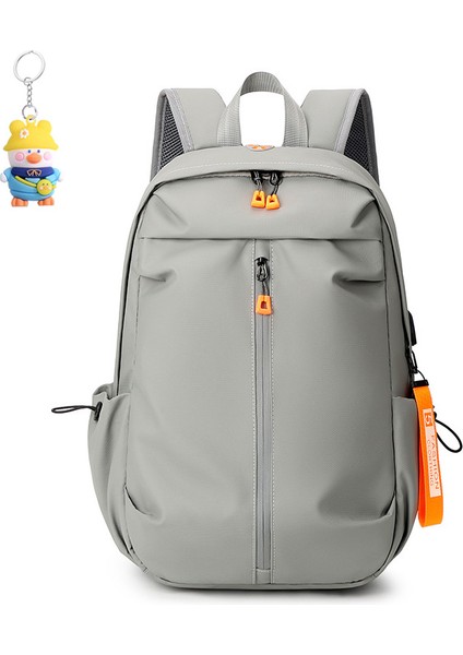 Çok Yönlü Kulaklık Deliği Üniversite Okul Çantası Basit Bilgisayar Sırt Çantası Erkekler Için Açık Hava Seyahat Sırt (Yurt Dışından)