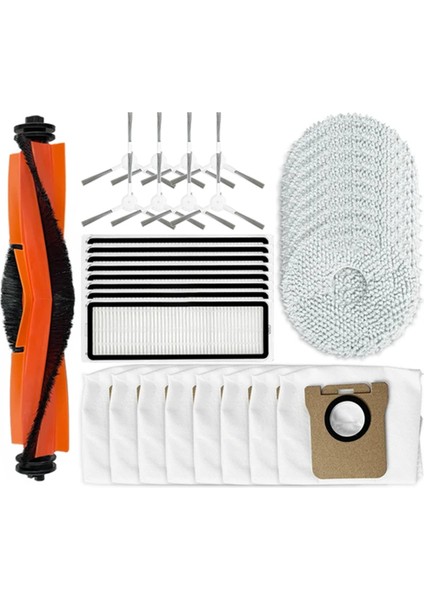 Robot Vakum X10+ / X20+ X20 Plus BHR8124EU Silindir Yan Fırça Hepa Filtre Paspas Temizleyici Parçaları (Yurt Dışından)