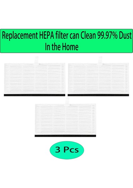 Loorow AT800 Aksesuarları 3'ü 1 Arada Robot Süpürge Ana Fırça Yan Filtre Paspas Pedi Toz Torbası Için Yedek (Yurt Dışından) modelleri