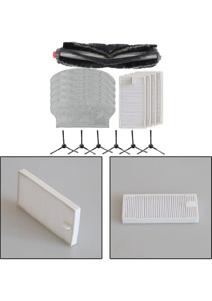 NER600 Robot Süpürge Ana Yan Fırça Hepa Filtre Paspas Bezi Yedek Parça Aksesuarları (Yurt Dışından) fiyatları