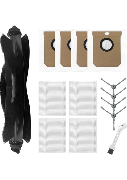 14 Adet Aksesuar Kiti Clean L50 / L50 / L60 Hibrit Robot Süpürge Ana Yan Fırça Filtreleri Toz Torbası (Yurt Dışından)