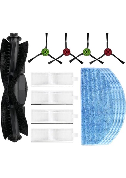 V3 Silindir Yan Fırça Hepa Filtre Paspas Bezleri Robot Süpürge Aksesuarları (Yurt Dışından)