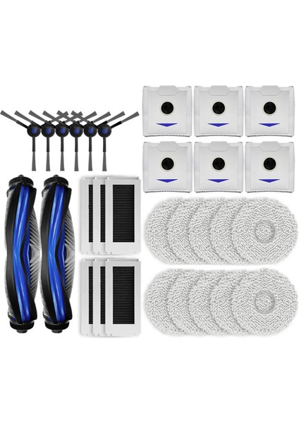 N30 Omni / Pro Robot Vakum Aksesuarları Ana Yan Fırça Hepa Filtre Bez Toz Torbaları Parçalar (Yurt Dışından)