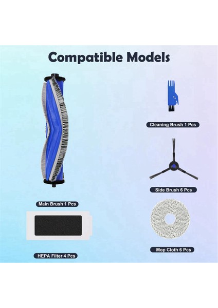 T30/T30S Için Robot Vakum Yedek Aksesuarları Seti Fırçalar, Paspas Pedleri ve Filtreler Içerir (Yurt Dışından) fiyatları