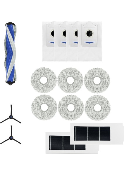 X2S Aksesuarı Cobos Süpürme Robotu Toz Torbası Bez Temizleme Ana Fırça Yan Filtre Ekranı Için Uygundur (Yurt Dışından)