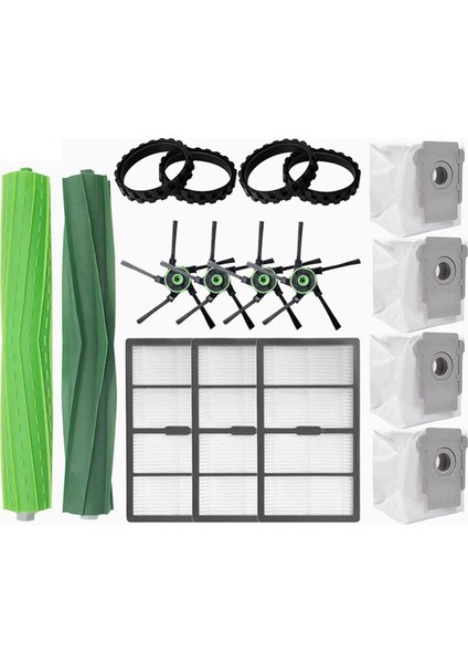 S9 9150 / S9+ Plus 9550 Robot Süpürge Aksesuarları Hepa Filtre Ana Yan Fırça Toz Torbası (Yurt Dışından)