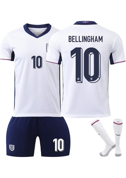 Bellingham Ingiltere Çocuk Alt-Üst Takım T-Shrt +Şort+Çorap+Bileklik
