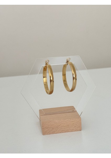 - Gold Renk Halka Küpe – Şıklığın Tamamlayıcısı