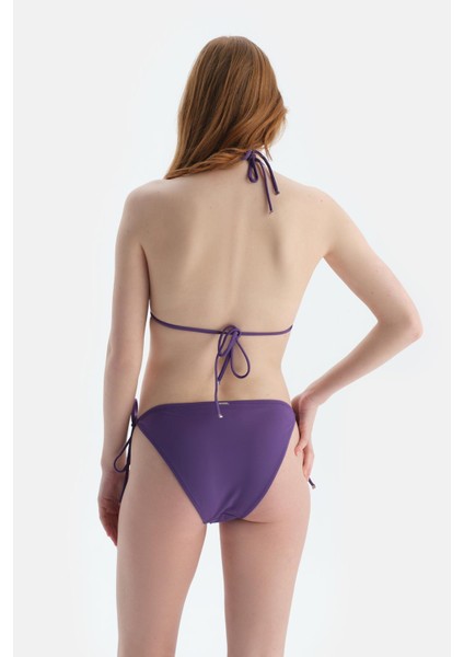 Mor Üçgen Küçük Bikini Üst