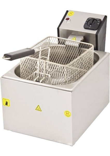 5 Litre Tekli Fritöz Gri / Tek Ebat