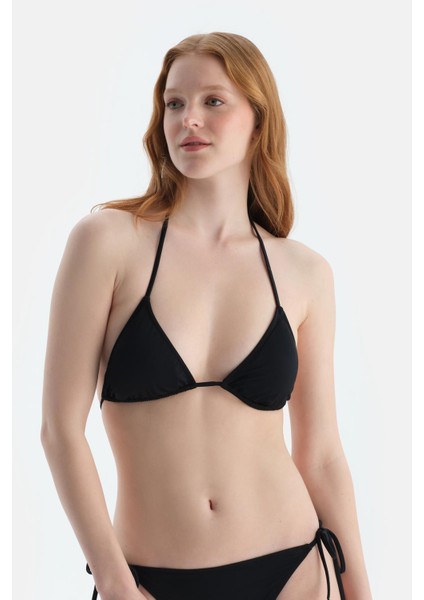 Siyah Üçgen Küçük Bikini Üst