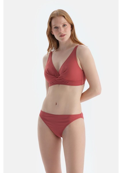 Kiremit Düşük Bel Bikini Alt