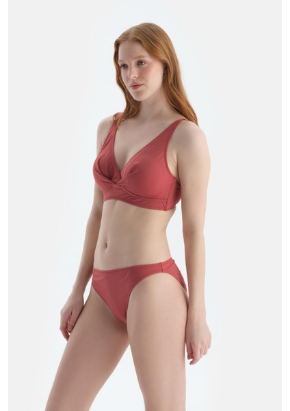 Kiremit Düşük Bel Bikini Alt modelleri