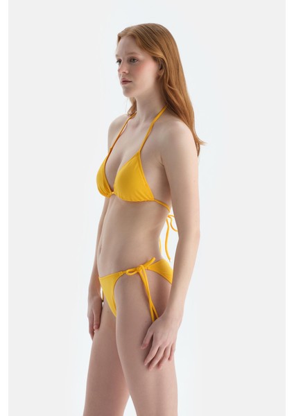 Sarı Spagetti Bikini Alt modelleri